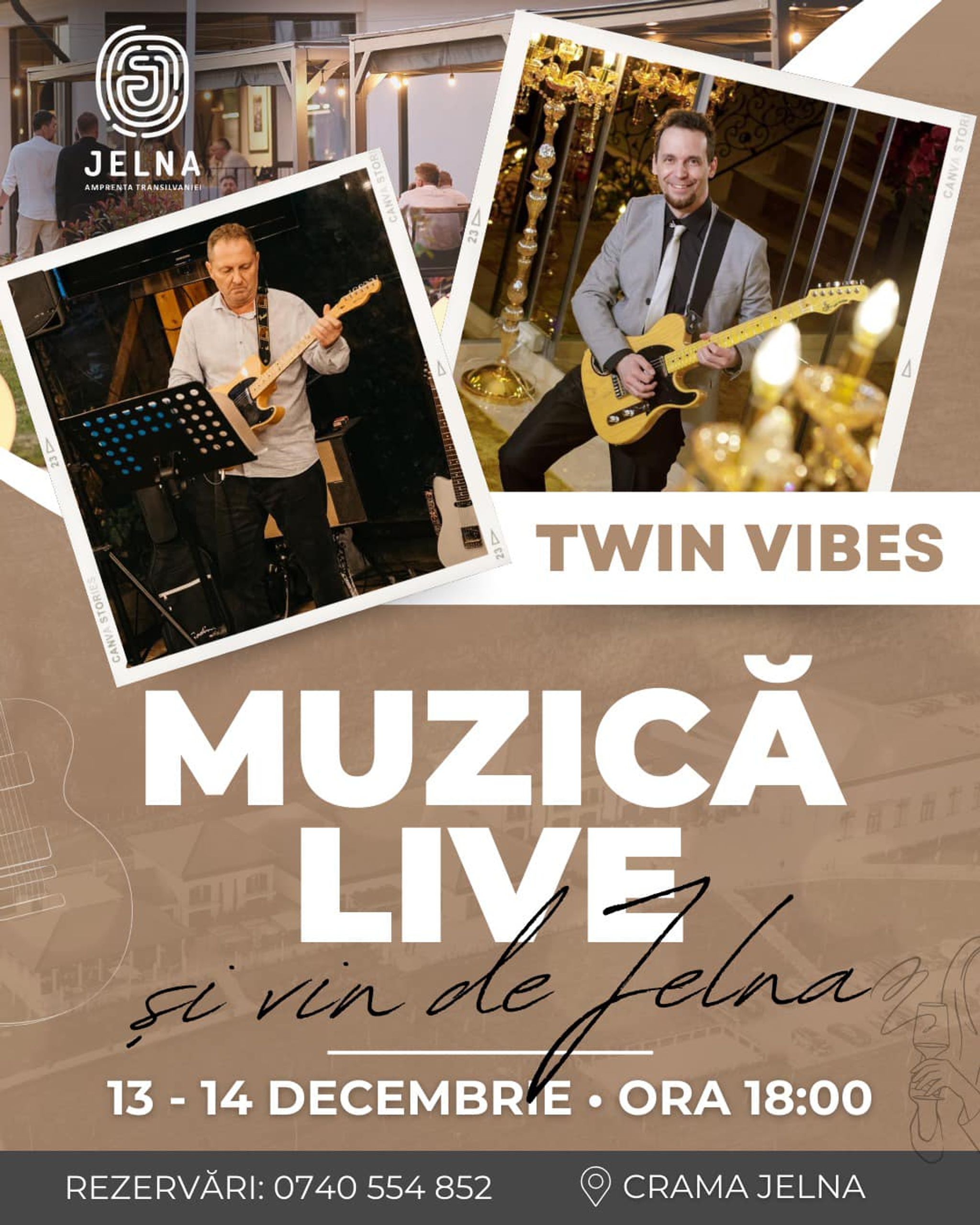 Twin Vibes: Muzică live și vin de Jelna