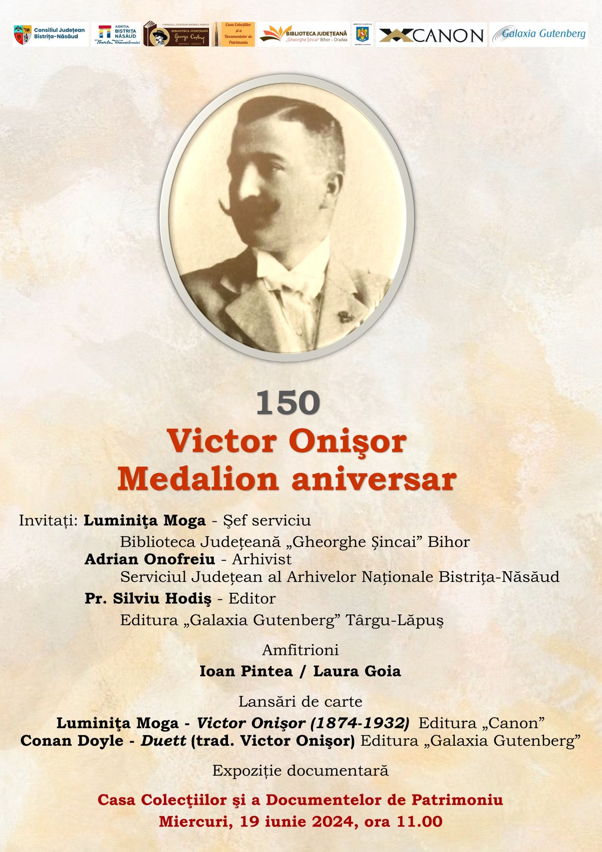 Victor Onişor 150 - Medalion aniversar