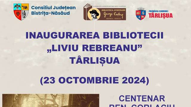 Inaugurarea Bibliotecii Liviu Rebreanu Târlișua