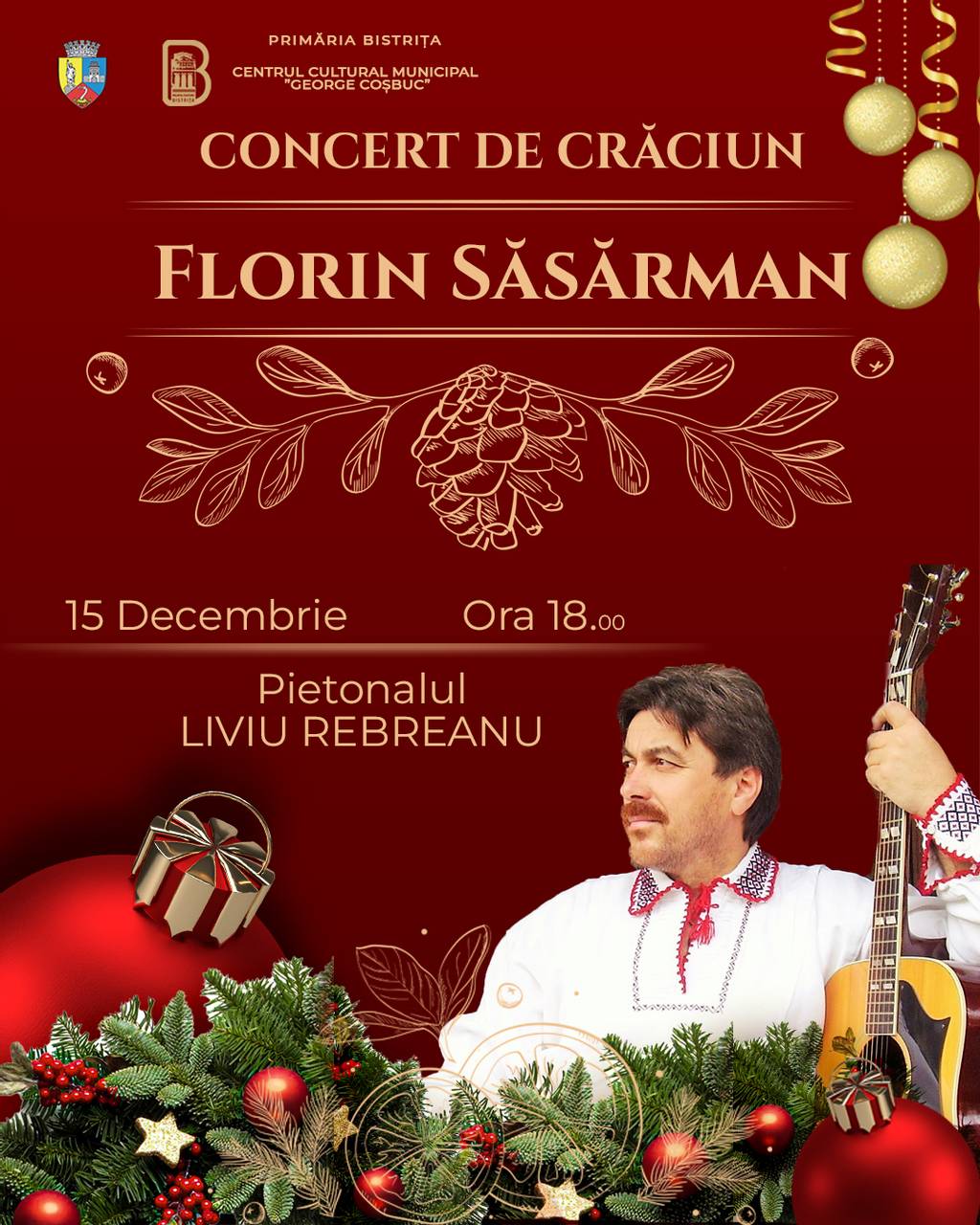 Concert de Crăciun: Florin Săsărman