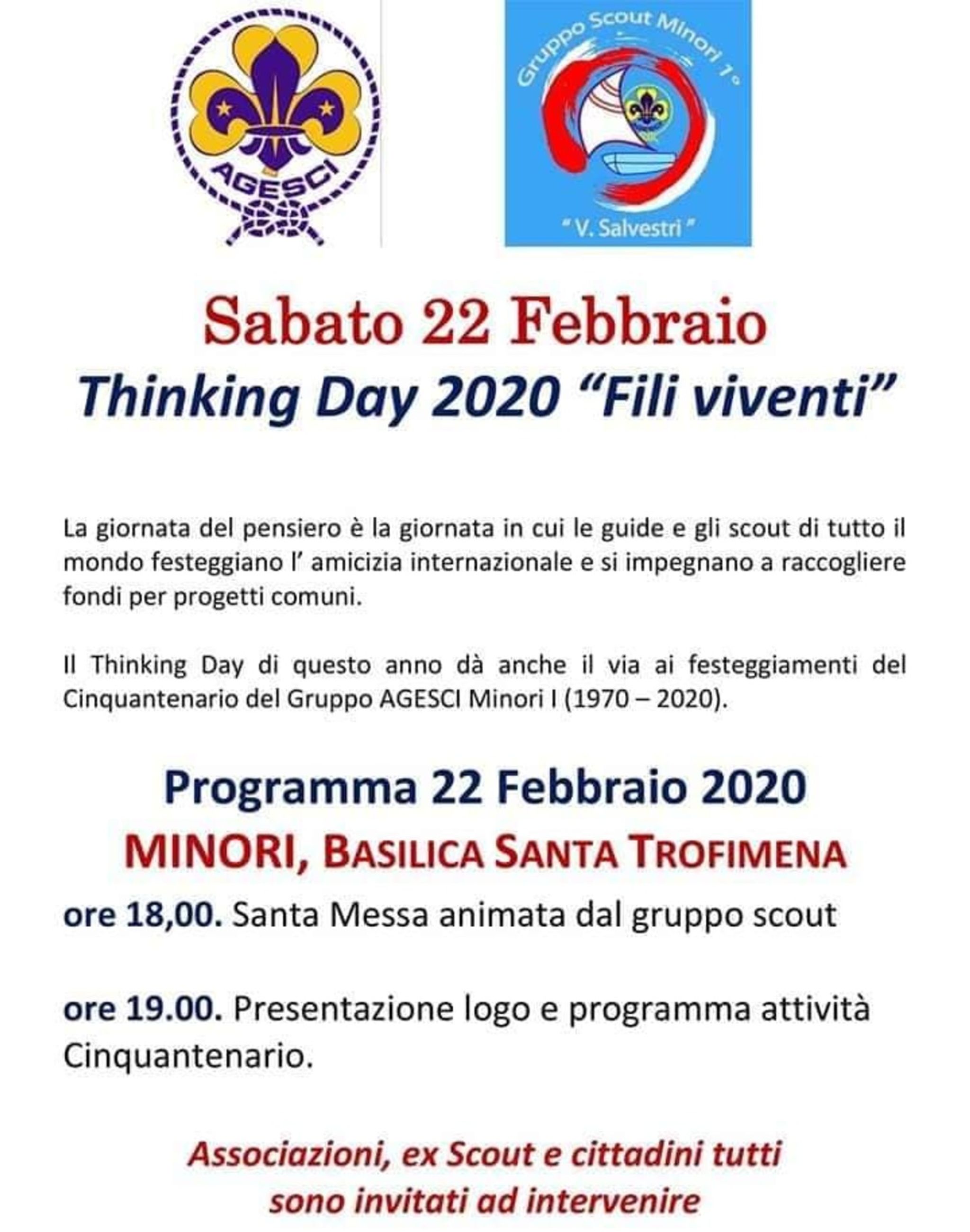Thinking Day 2020 "Fili viventi"