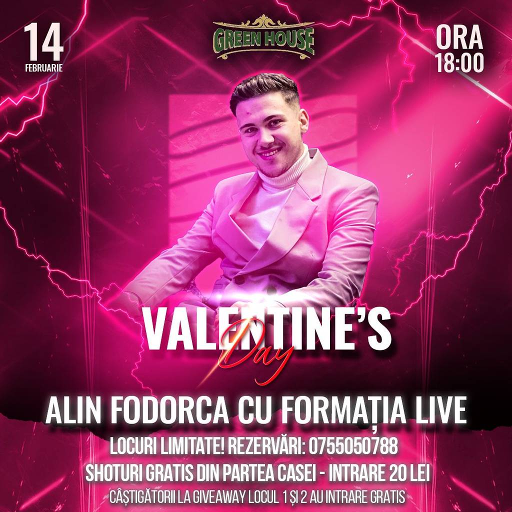 Valentine's Day: Alin Fodorca cu formația live