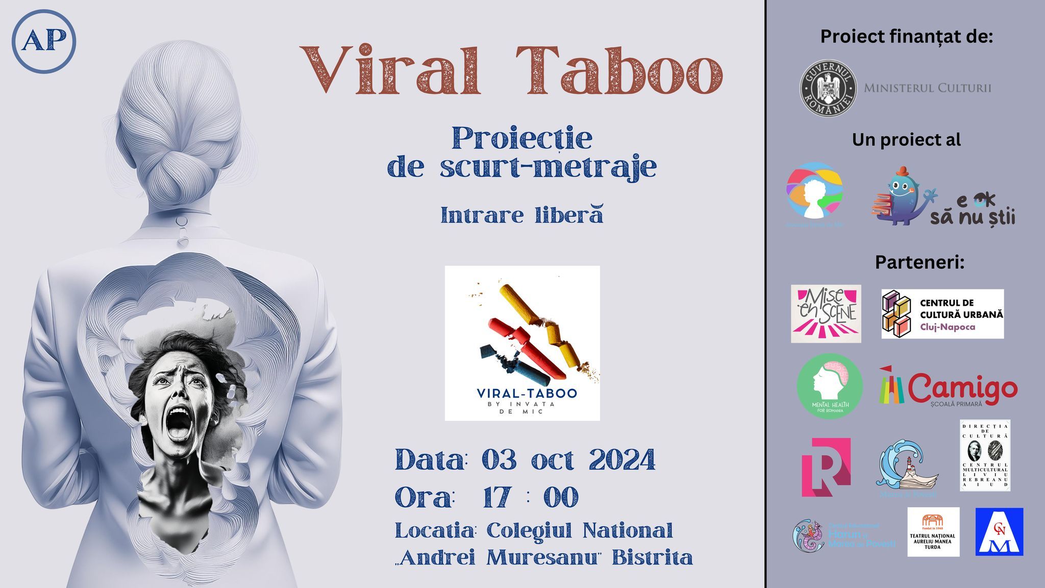 Proiecție de scurt-metraje Viral Taboo