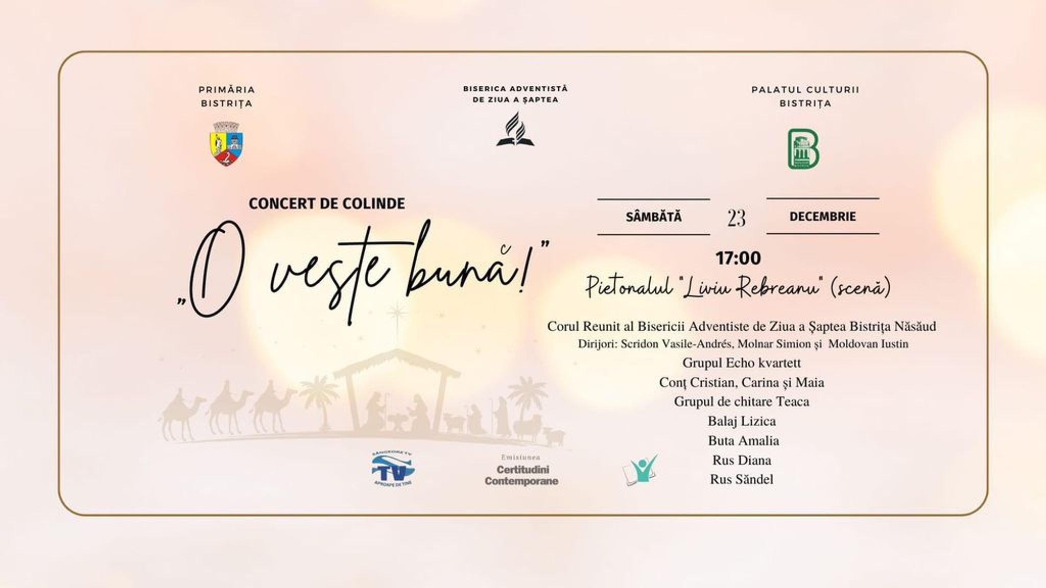 Concert de colinde: "O veste bună"