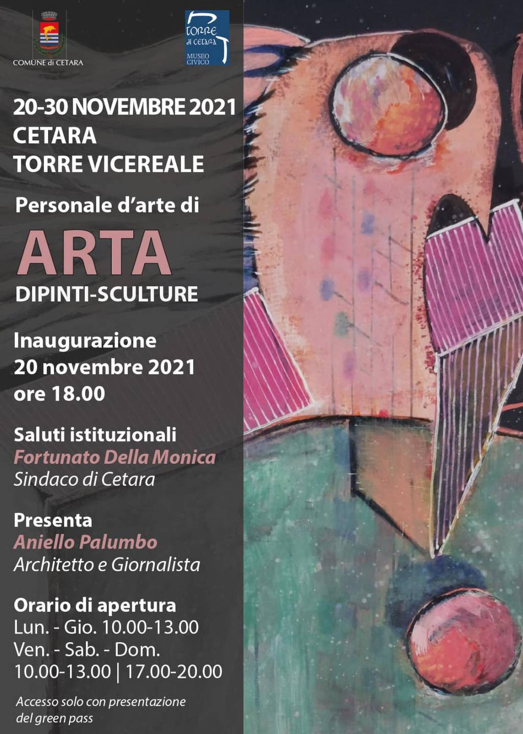 "Exhibition of contemporary art of paintings and sculptures" of the artist ARTA