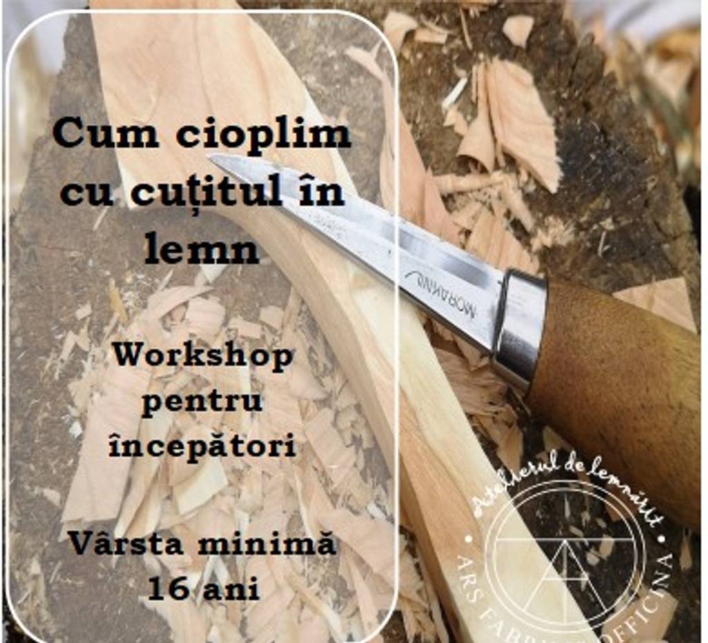 Workshop: Cum cioplim cu cuțitul în lemn